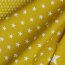 Estrellas de popelina de algodón de 10 mm - ocre