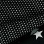 Estrellas de popelina de algodón de 4 mm - negro