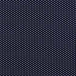 Popeline de coton 4mm étoiles - bleu foncé