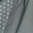 Bavlněný popelín 4 mm hvězdičky - oblázkově šedý