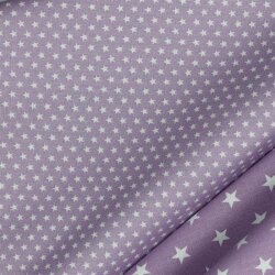 Cotton poplin 4mm stars - light purple