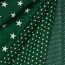 Popeline de coton 4mm étoiles - vert forêt foncé