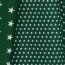 Cotton poplin 4mm stars - dark forest green