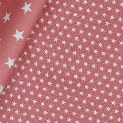 Cotton poplin 4mm stars - pearl pink