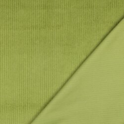 Velours côtelé large *Vera* - vert cornichon