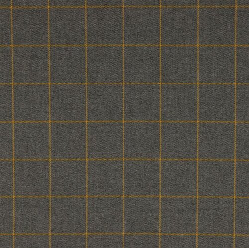 CHECKS - grau meliert/OCHRE