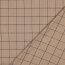 Bekleidungsstoff Karo - beige/schwarz