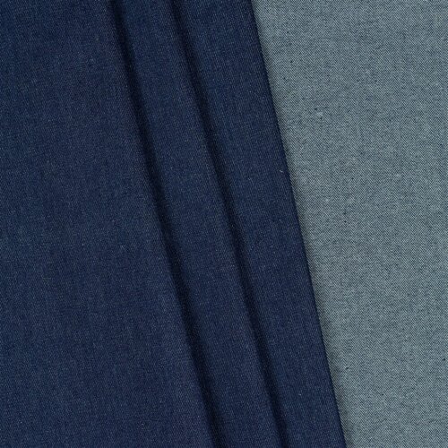 Jeansstoff Uni - dunkelblau