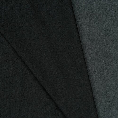 Stretch-Jeansstoff Uni - schwarz