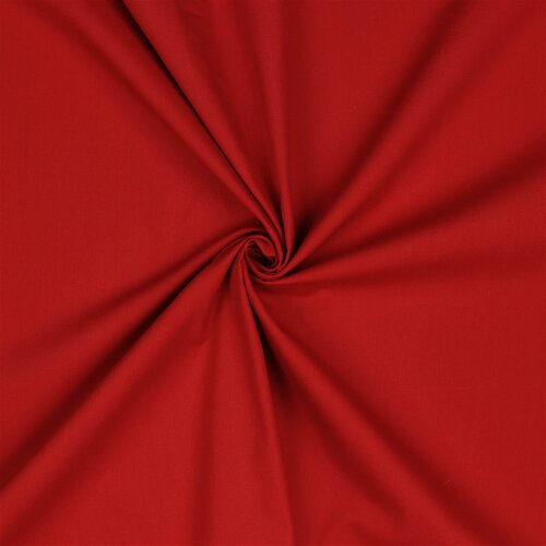 Popeline di cotone Premium Bio~Organic - rosso scuro