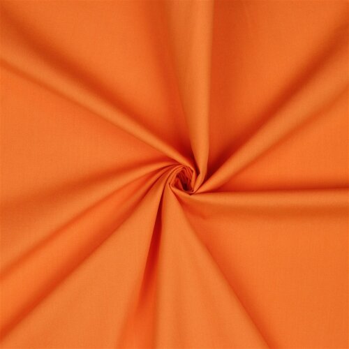 Poupline de coton Premium Bio~Biologique - orange
