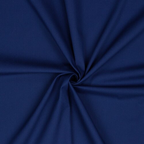 Poupline de coton Premium Bio~Organic - bleu encre