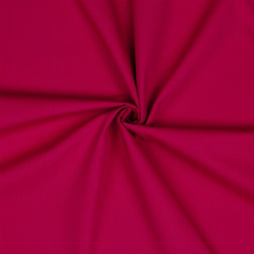 Cotton Popeline Premium Bio~Organic - rouge cerise