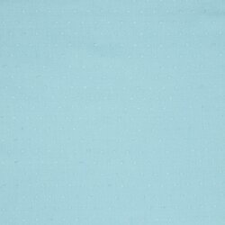 Cotton fabric with puffs - light blue
