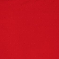 Bavlněná tkanina s obláčky - červená