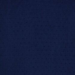 Bavlněná tkanina s obláčky - tmavě modrá
