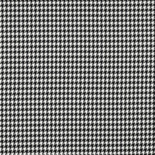 Jacquard Viskose Hahnentritt midi - schwarz/weiss