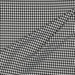 Jacquard Viskose Hahnentritt midi - schwarz/weiss