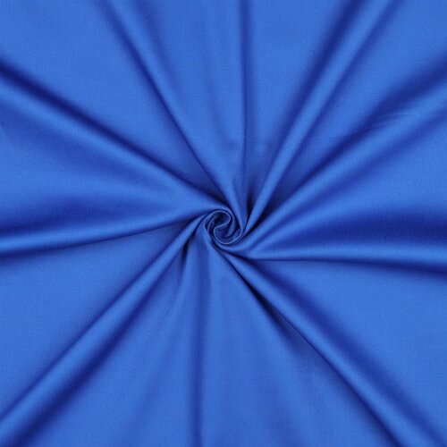 Cotone Satin Stretch - blu cobalto