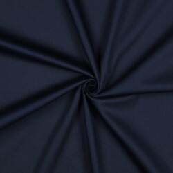 Algodón satinado elástico - azul oscuro