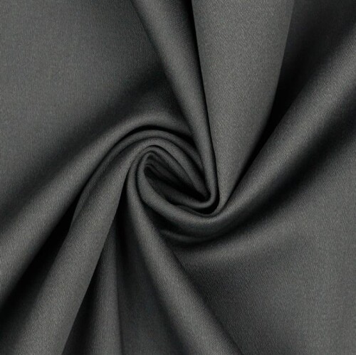 Baumwollsatin Stretch *Vera* - dunkelgrau