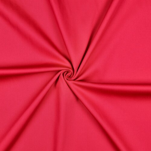 Étirement en satin de coton - Cerise