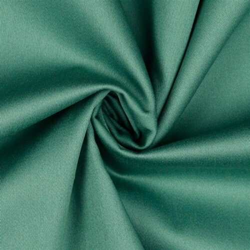Étirement de satin de coton - Vieux vert