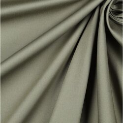 Raso di cotone stretch - oliva scuro