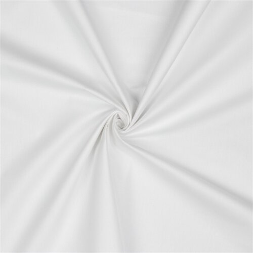 Cotton poplin *Vera* plain - white