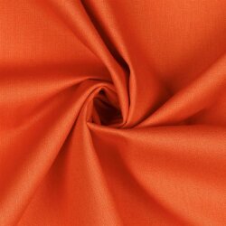 Popeline de coton *Vera* unie - orange flamboyant