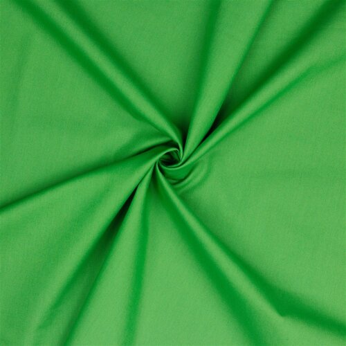 Cotton poplin *Vera* plain - meadow green
