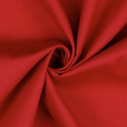 Popeline de coton *Vera* unie - rouge