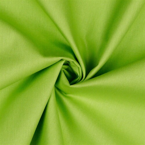 Baumwollpopeline *Vera* Uni - limette