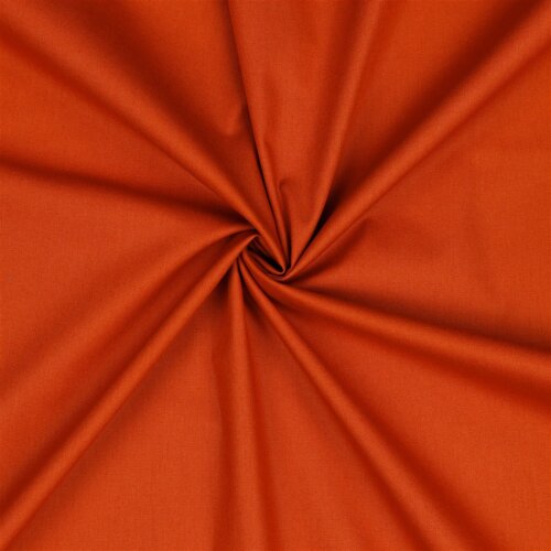 Cotton poplin *Vera* plain - orange