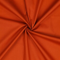 Katoenen popeline *Vera* effen - oranje