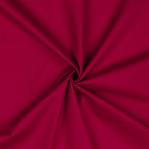 Cotton poplin *Vera* plain - dark pink