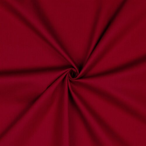 Cotton poplin *Vera* plain - wine red