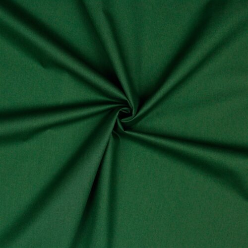 Cotton poplin *Vera* plain - dark forest green
