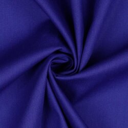 Popeline de coton *Vera* unie - bleu cobalt foncé