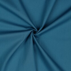 Katoenen popeline *Vera* effen - donkere tint blauw