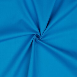 Katoenen popeline *Vera* effen - waterblauw