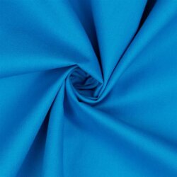 Popeline de coton *Vera* unie - bleu eau