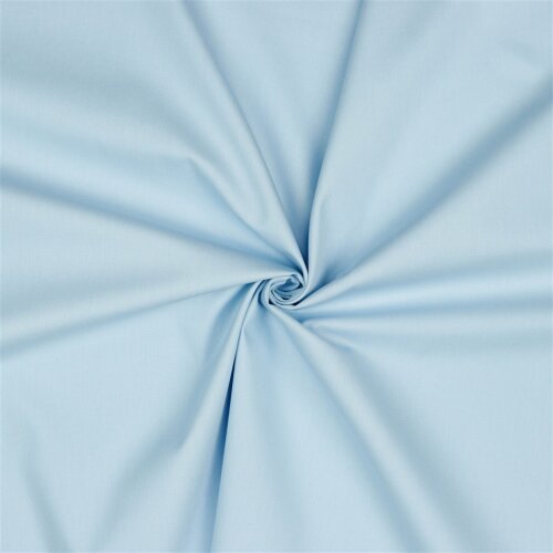 Bavlněný popelín *Vera* hladký - baby blue