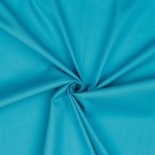 Cotton poplin *Vera* plain - turquoise