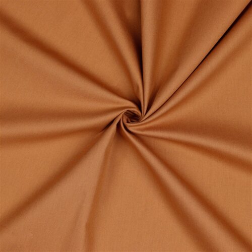 Cotton poplin *Vera* plain - soft cinnamon