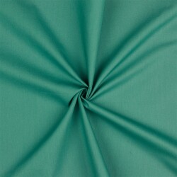 Katoenen popeline *Vera* effen - cyaanblauw