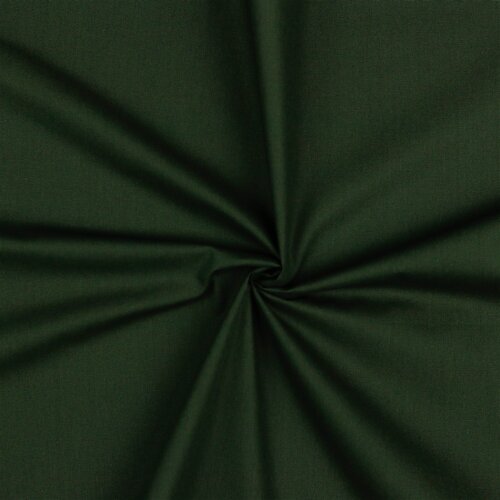 Cotton poplin *Vera* plain - dark fir green