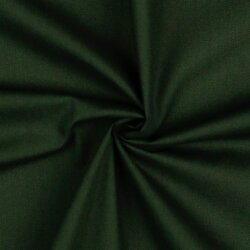 Popeline de coton *Vera* unie - vert sapin foncé