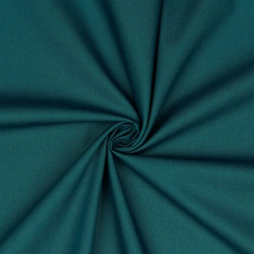 Cotton poplin *Vera* plain - peacock blue