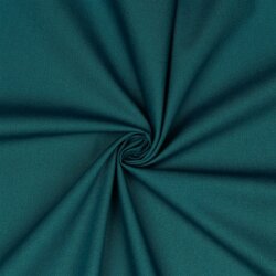 Baumwollpopeline *Vera* Uni - pfauenblau